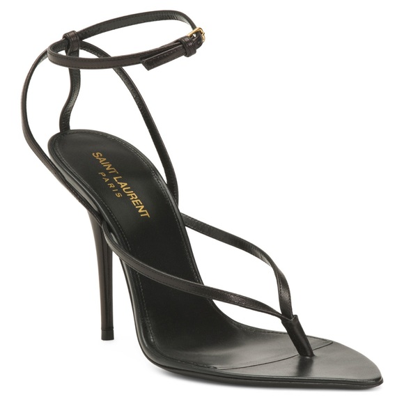 Saint Laurent Leather High Heel Sandals - Picture 1 of 5